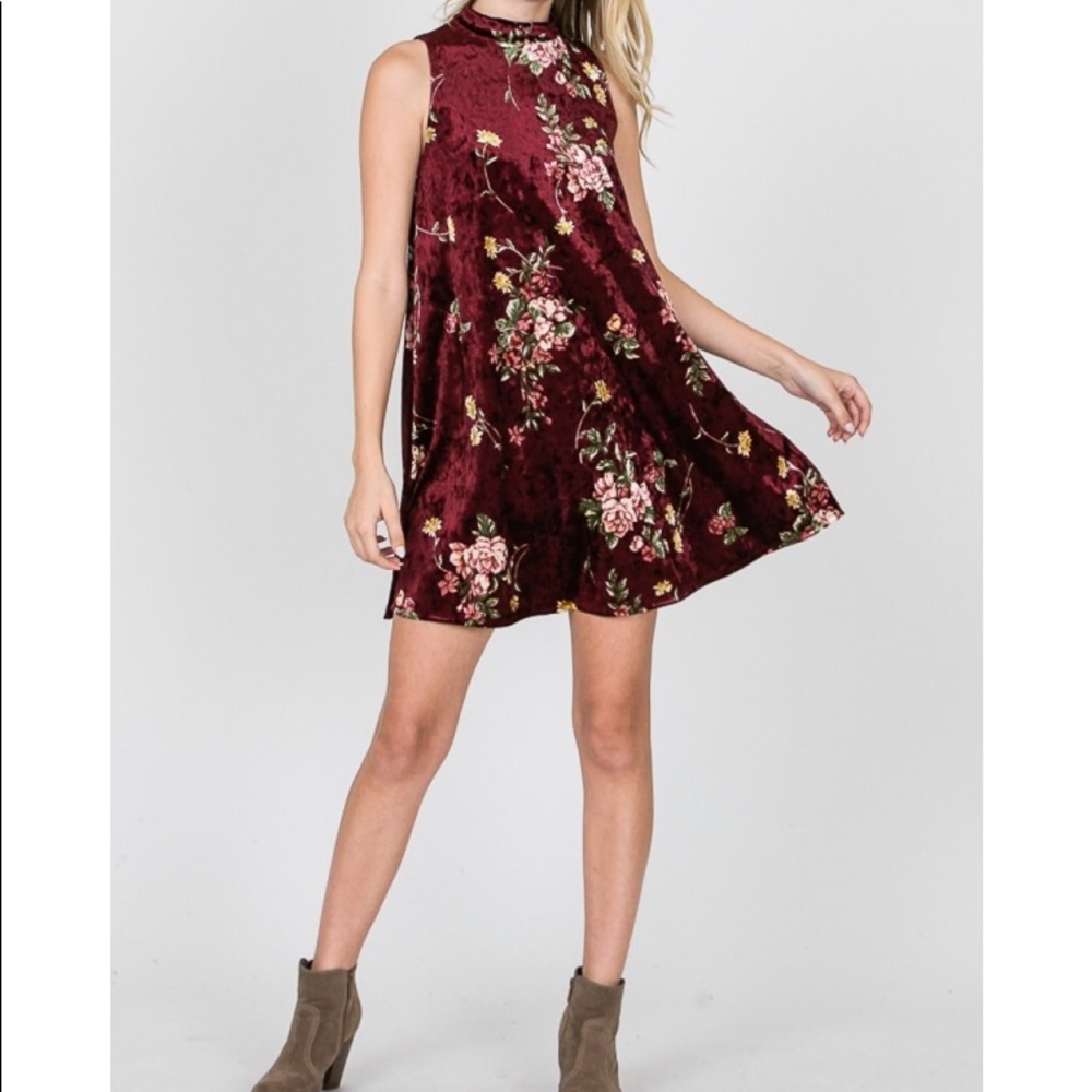 A reddish dress